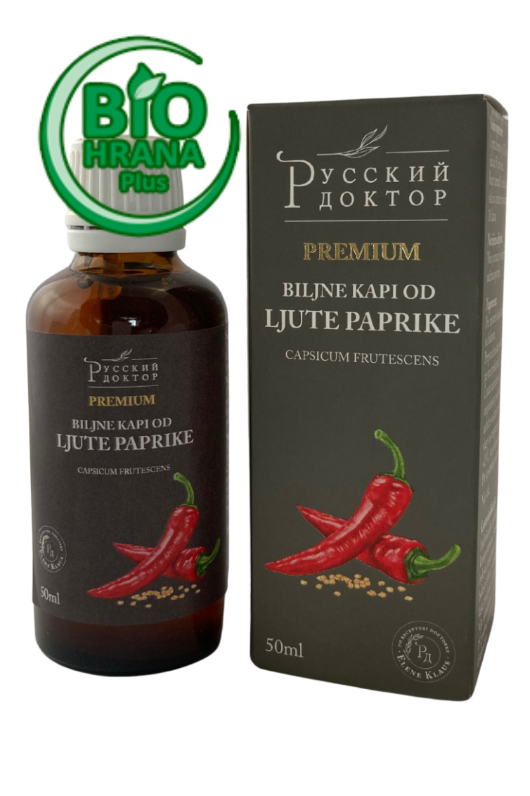Biljne kapi od ljute paprike 50ml - Ruski dr.